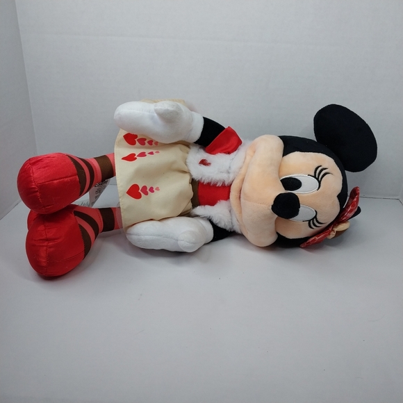 Disney World Valentine's Day Plush Disney Minnie W/Hearts Skirt 16inc Soft Plush - Picture 7 of 11